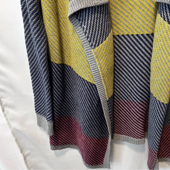 CAbi Color Block Blanket Knit Waterfall Cardigan Size Small - Picture 5 of 5